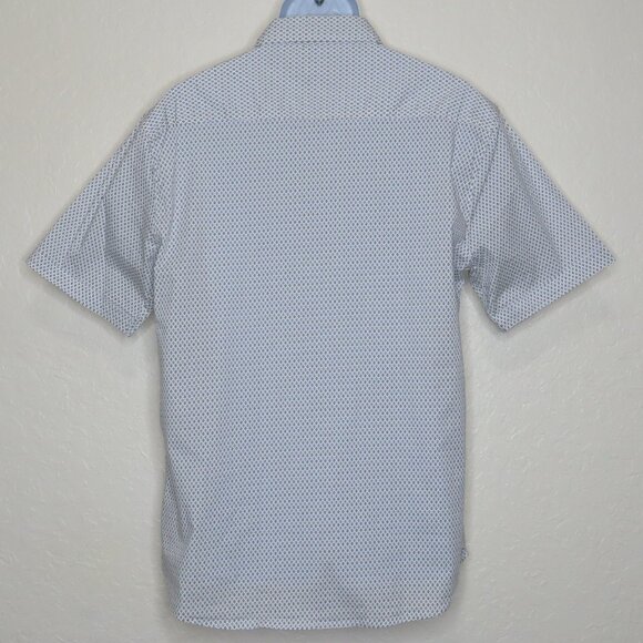 Michael Brandon* Men's Short Sleeve Button Down Curved Hem BOHO Shirt~ Size XL - Picture 2 of 12